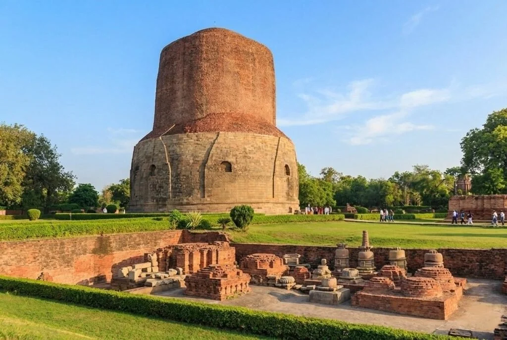 सारनाथ: वाराणसी की हलचल से परे एक मौन संसार।